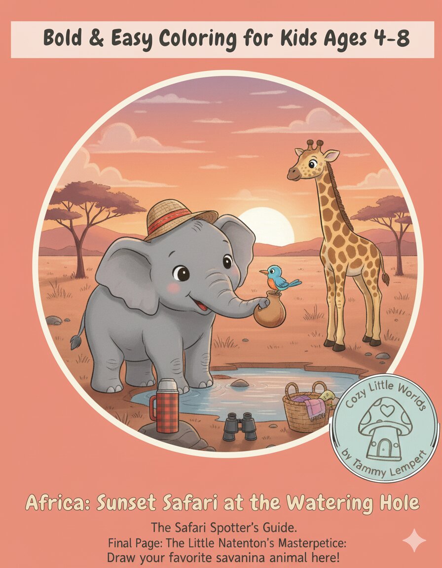 Sunset Safari at the Watering Hole Sunset Safari at the Watering Hole