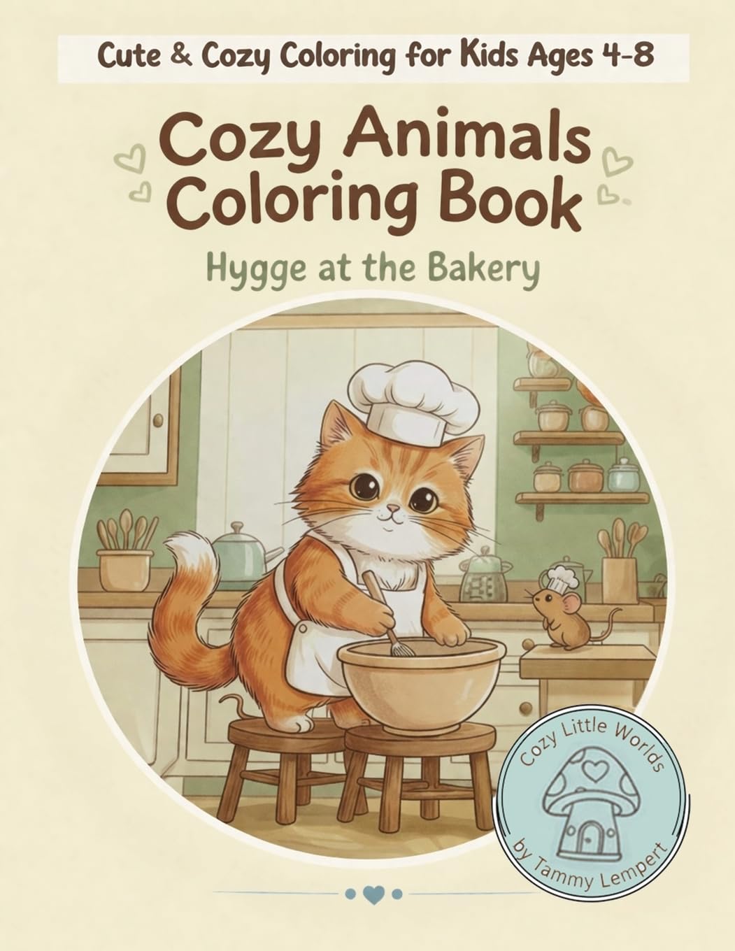 Hygge at the Bakery: A Bold & Easy Coloring Adventure for Kids Ages 4-8