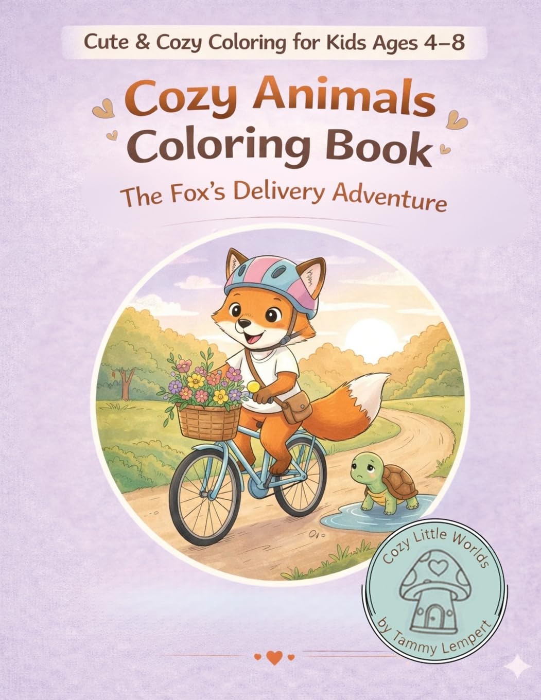 Cozy Animals Coloring Book: The Fox’s Delivery Adventure (Cozy Little Worlds)<br />
